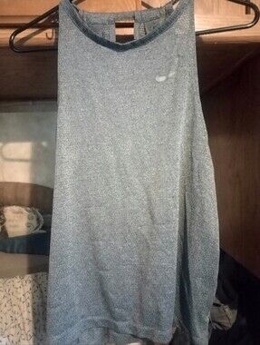 Nike Women's Heathered Gray Athletic Tank Top